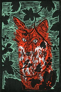 Fox in the brambles