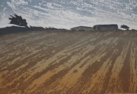 Ploughed Field - linocut Ploughed Field - linocut