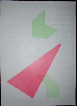 Geometric Perspectives - Screen print, 2011 Geometric Perspectives - Screen print