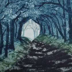 Into the Light - Collagraph Into the Light - Collagraph