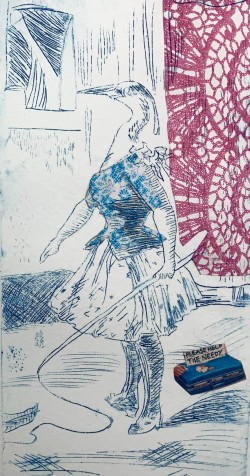 Max Klinger homage - Drypoint & Chine Colle Max Klinger homage