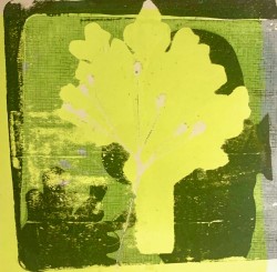 Neon Tree - Monoprint Neon Tree